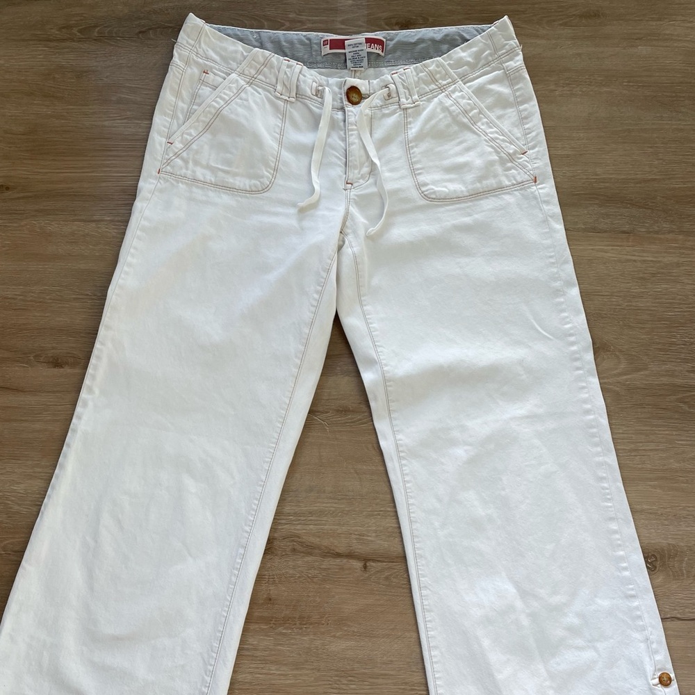GAP flare white jeans
